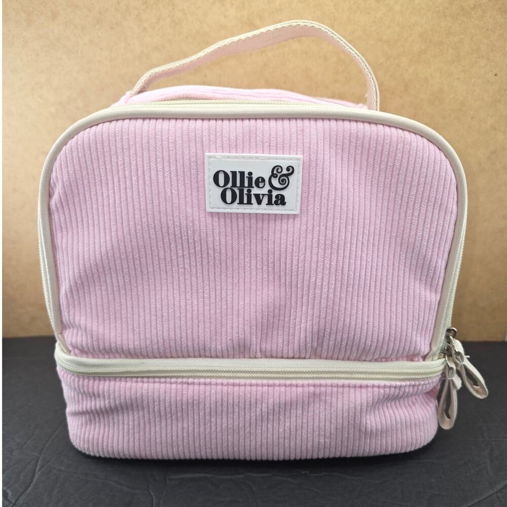 Ollie & Olivia thermal upright lunch tote pink